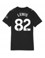 Manchester City Rico Lewis #82 Vieraspaita Naisten 2025-26 Lyhythihainen